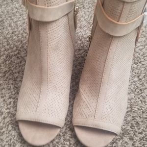 Light tan ankle boots